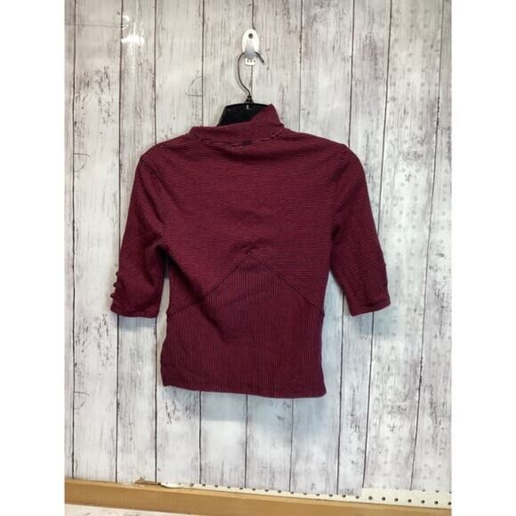 Acubi mermaidcore fairycore Free People Neck Fitted Stretch-Knit Top Retro XS - Picture 2 of 5